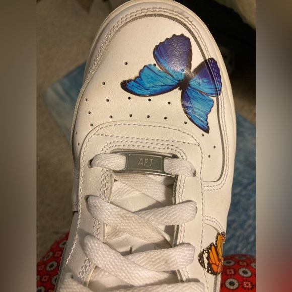 Nike Air Force one fiery butterfly sneakers - Picture 3 of 13